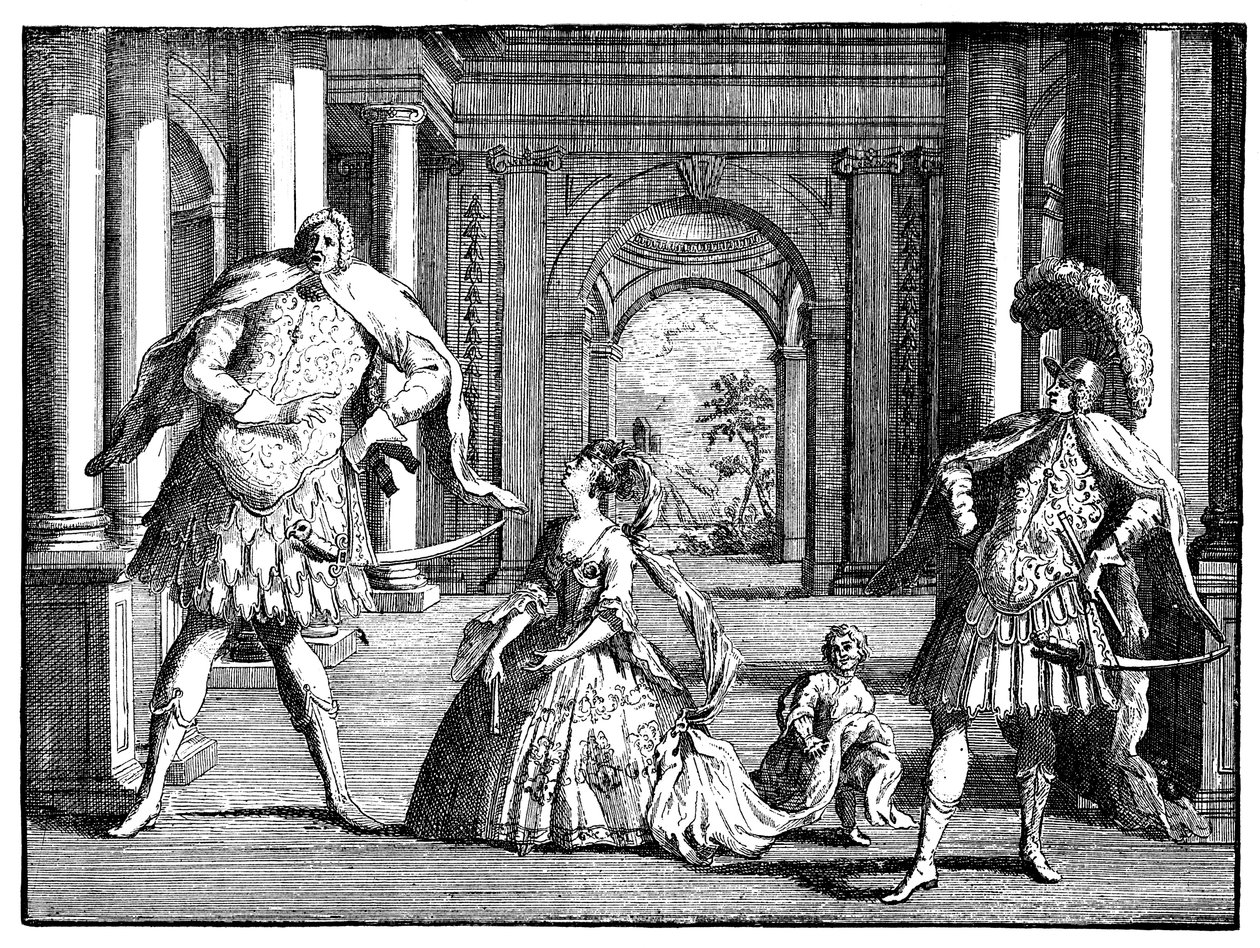 Berenstat, Cuzzoni en Senesino door William Hogarth