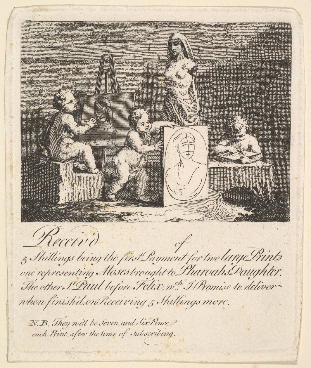 Jongens die naar de Natuur Gluren, 1731-51 door William Hogarth