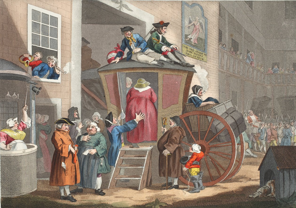 Country Inn Yard, illustratie uit 