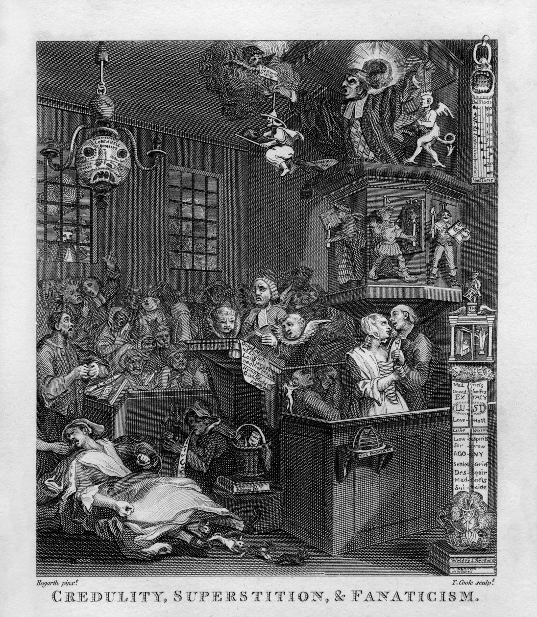 Goedgelovigheid, Bijgeloof en Fanatisme door William Hogarth door William Hogarth