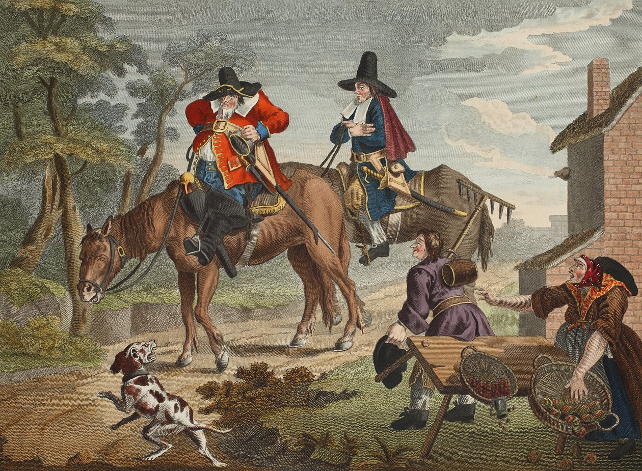 Hudibras trekt eropuit, uit 