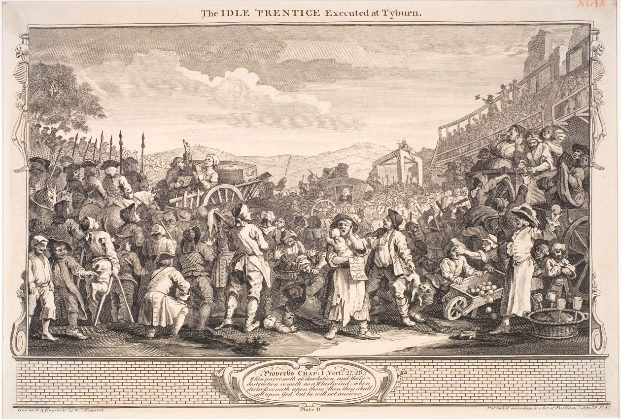 Industrie en Luiheid door William Hogarth