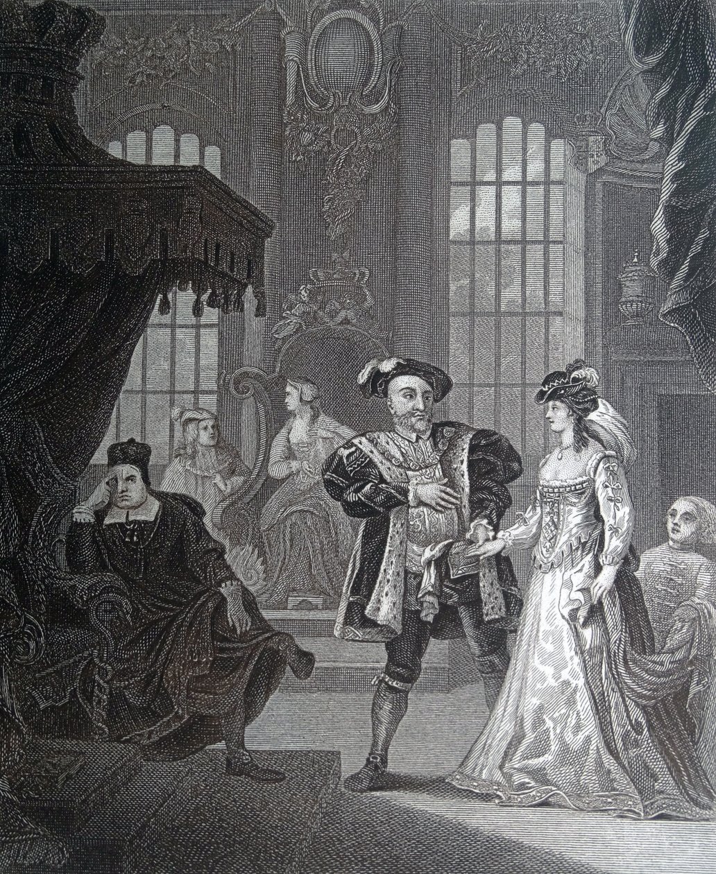 Koning Hendrik de Achtste & Anna Bullen door William Hogarth