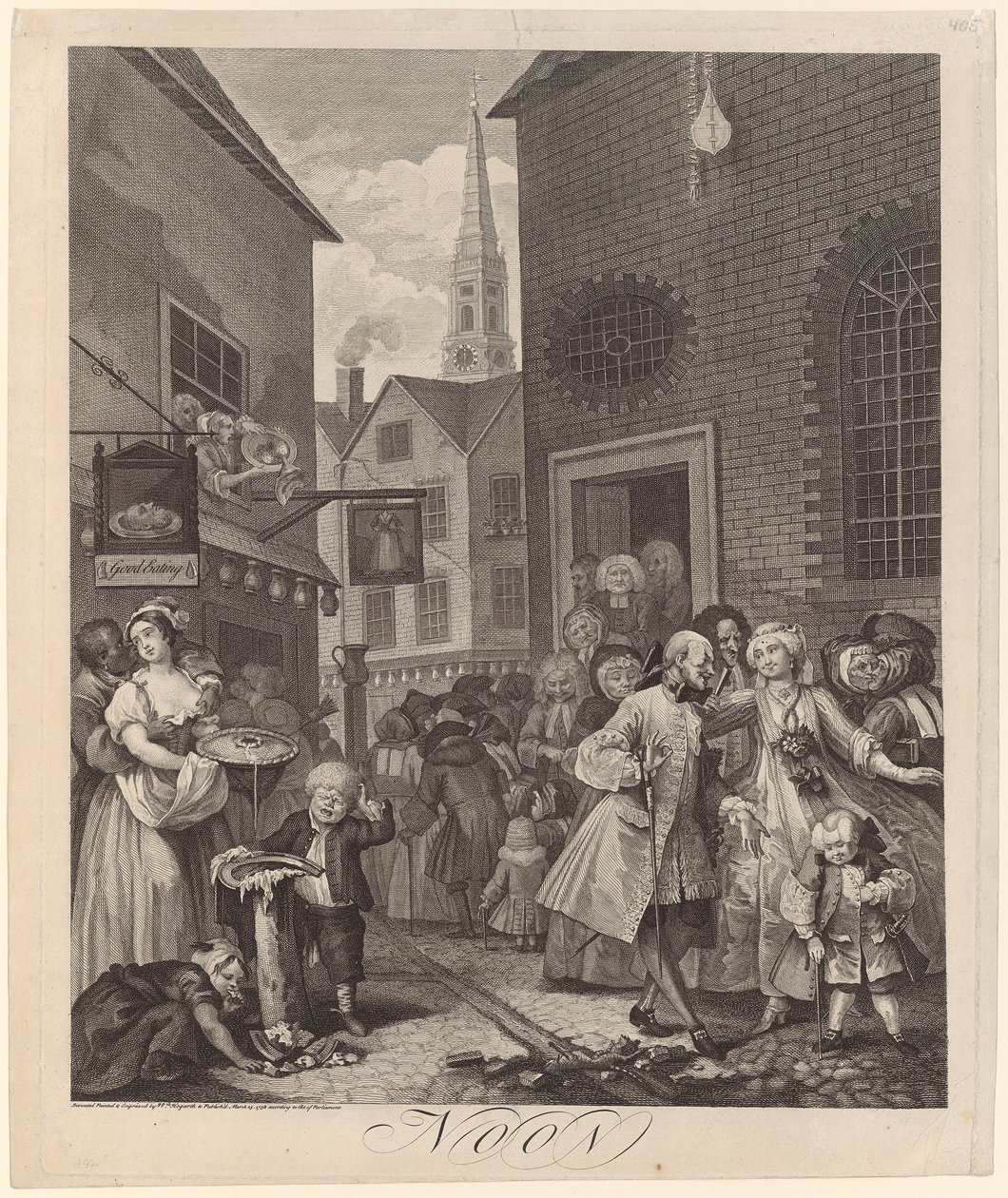 middag door William Hogarth