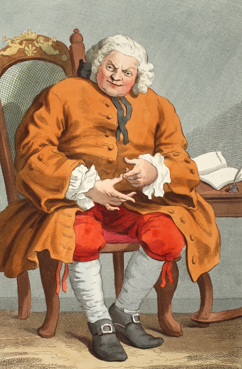 Portret van Simon Fraser, Lord Lovat, 25 augustus 1746, illustratie uit 