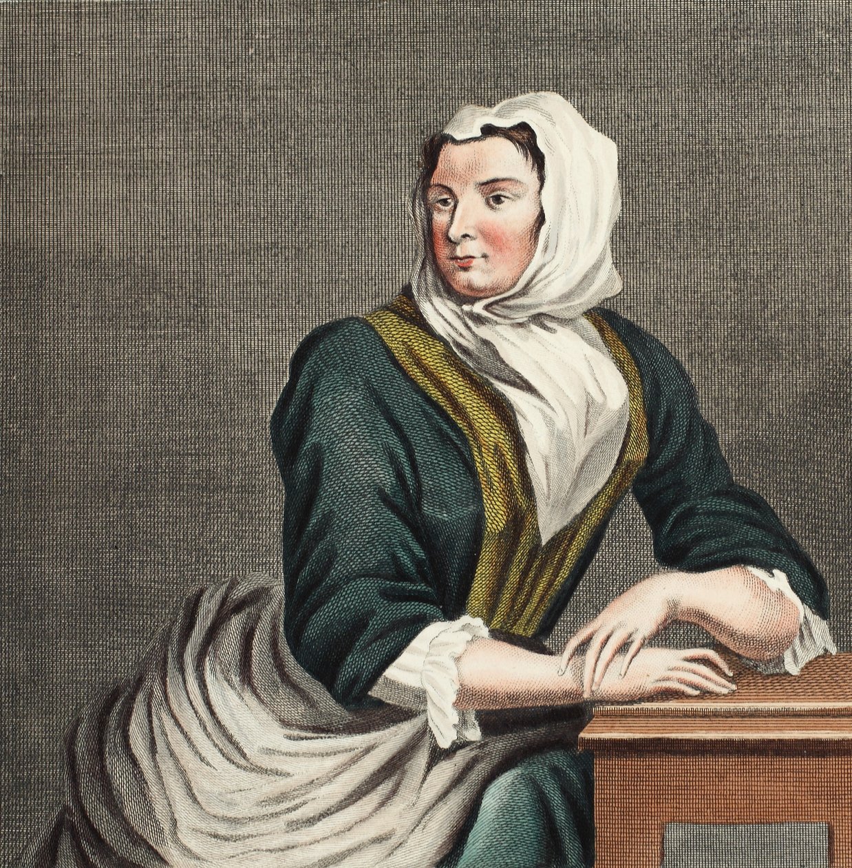 Sarah Malcolm in de gevangenis van Newgate, illustratie uit 