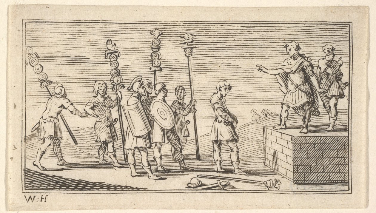 Schandelijke ontslag John Beaver, Romeinse militaire straffen, 1725, na 1725 door William Hogarth
