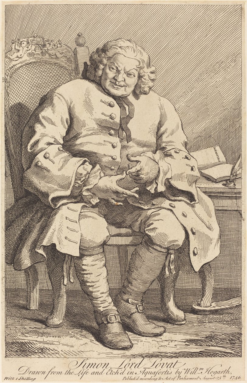 Simon Lord Lovat door William Hogarth