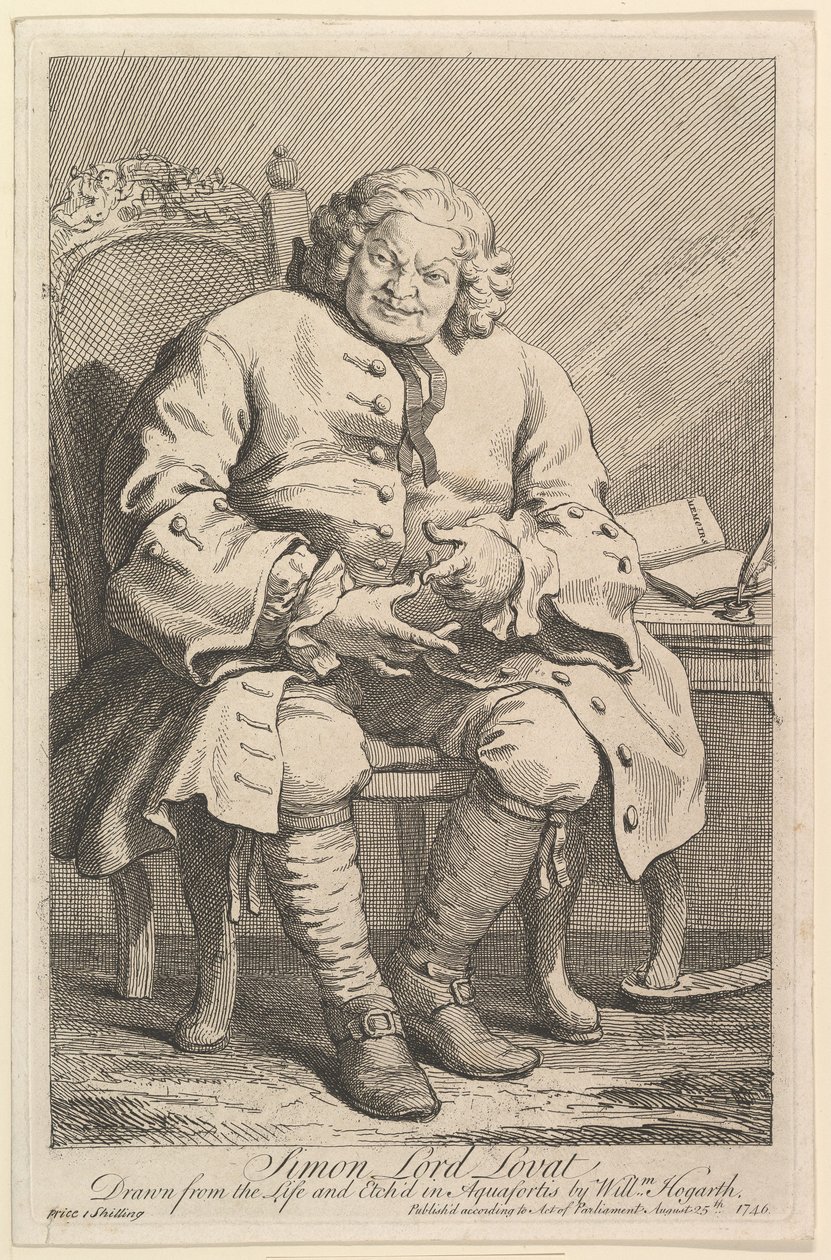 Simon Lord Lovat door William Hogarth