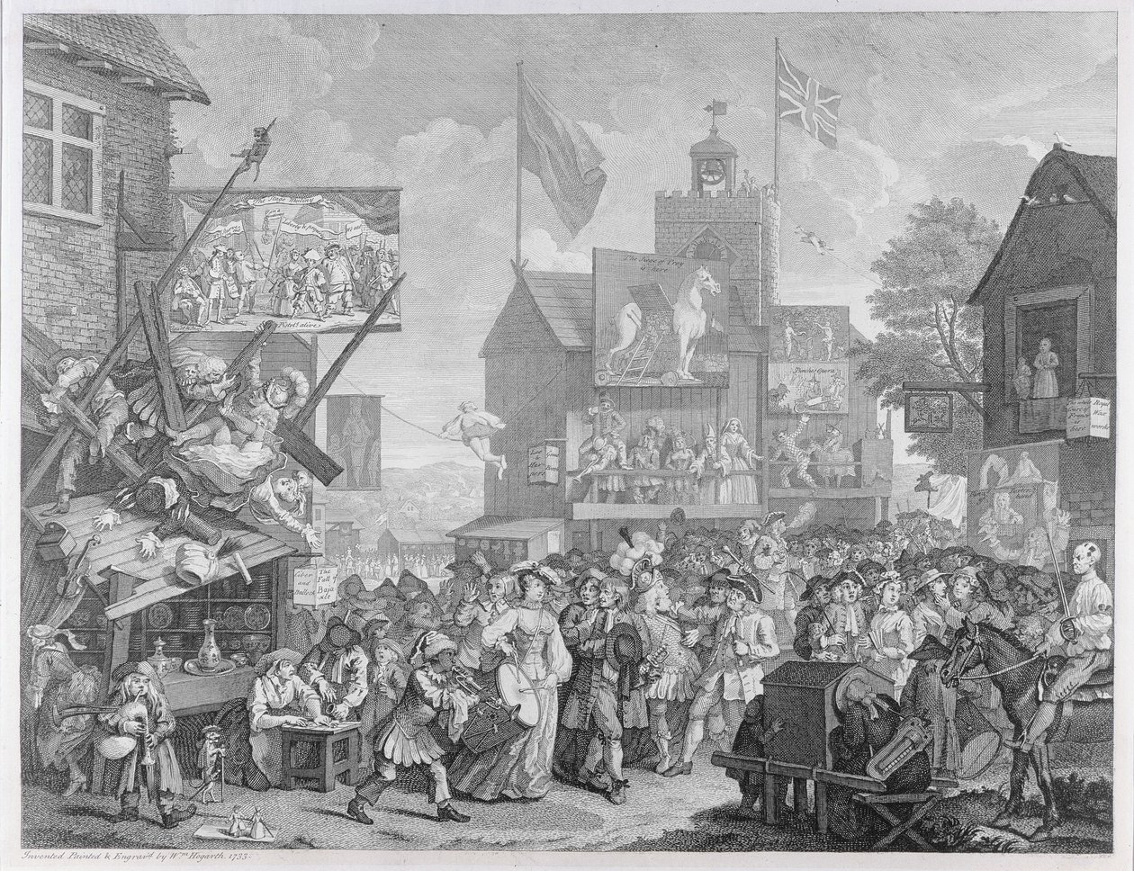 Southwark Fair, 1733 door William Hogarth
