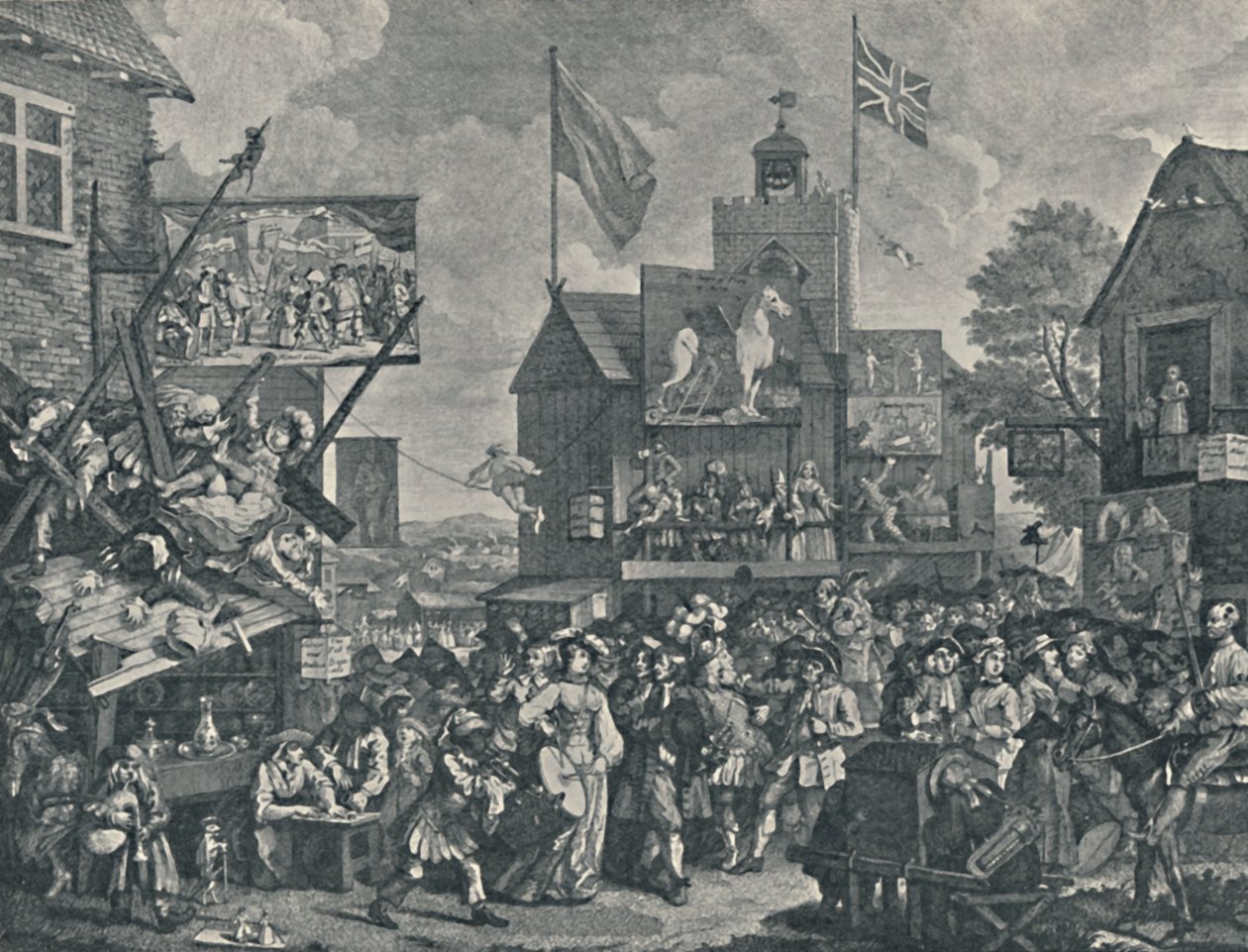 Southwark Fair, 1733 door William Hogarth