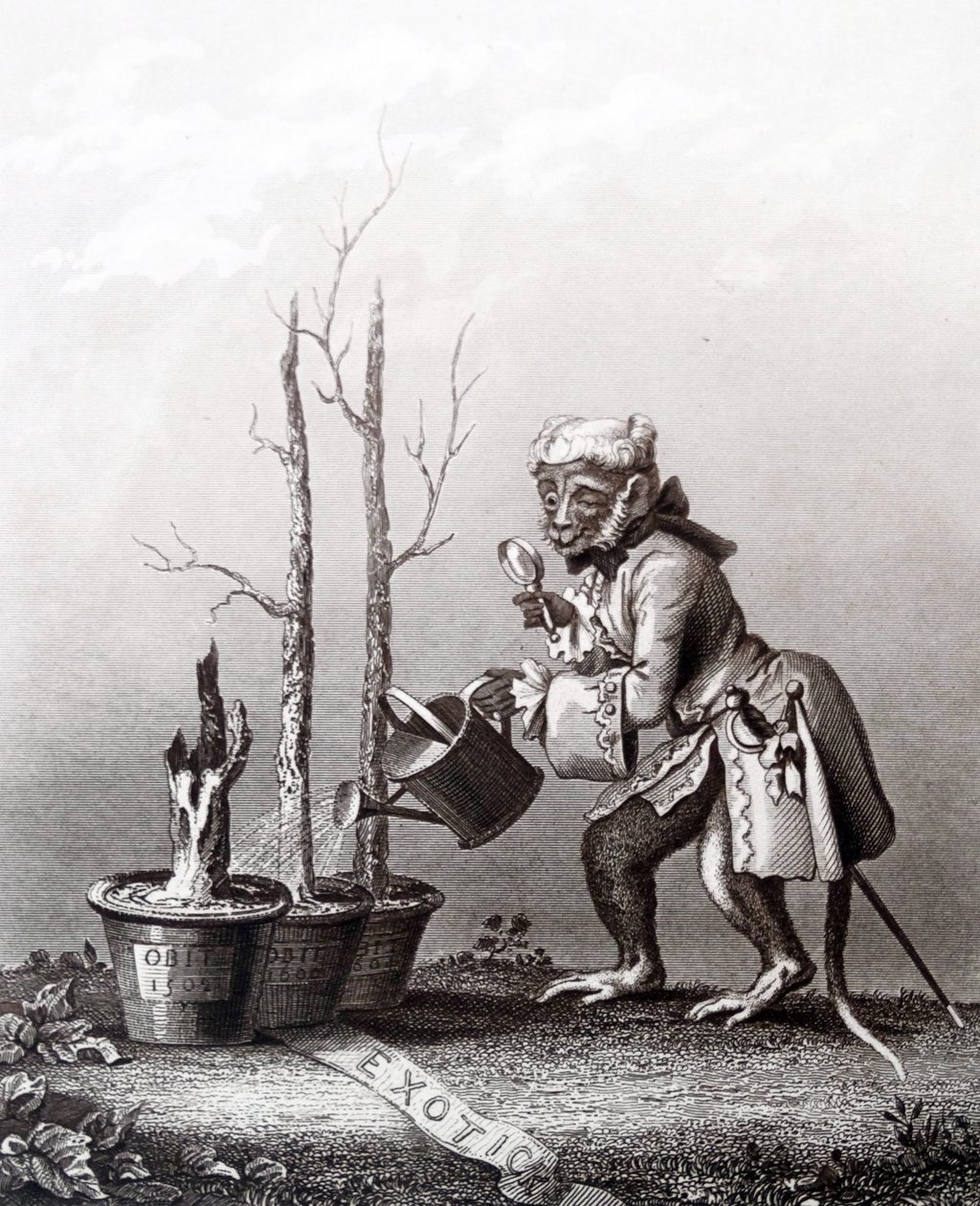 Sluitstuk van de catalogus van de kunstenaar door William Hogarth
