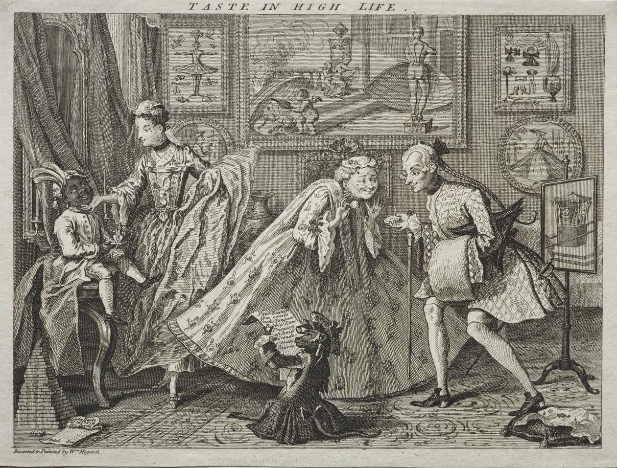 Smaak in het hoge leven, 1746 door William Hogarth