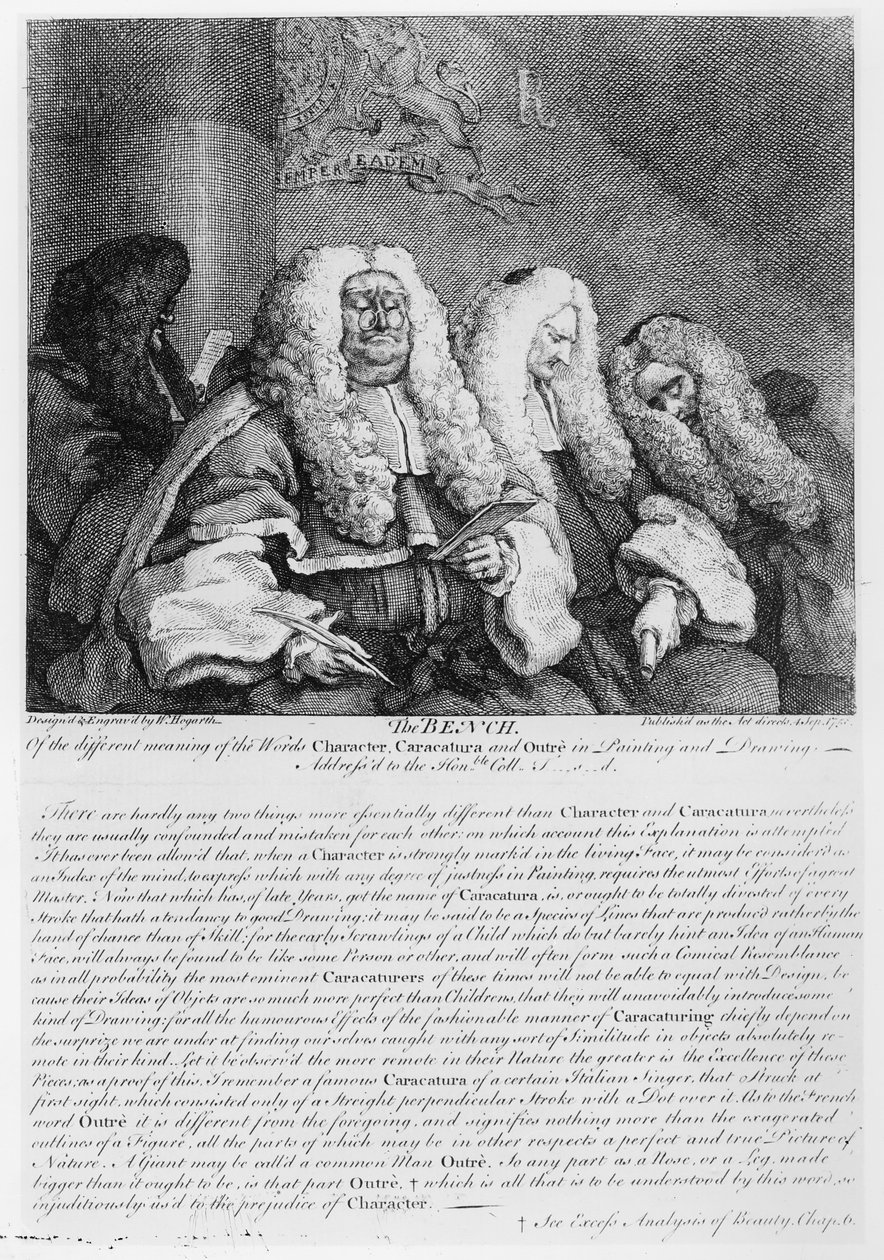 De Bank, 1758 door William Hogarth