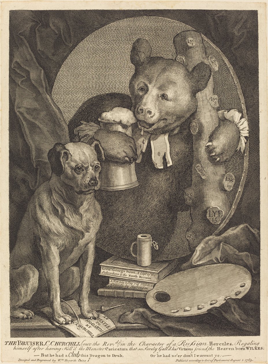 De Bruiser door William Hogarth