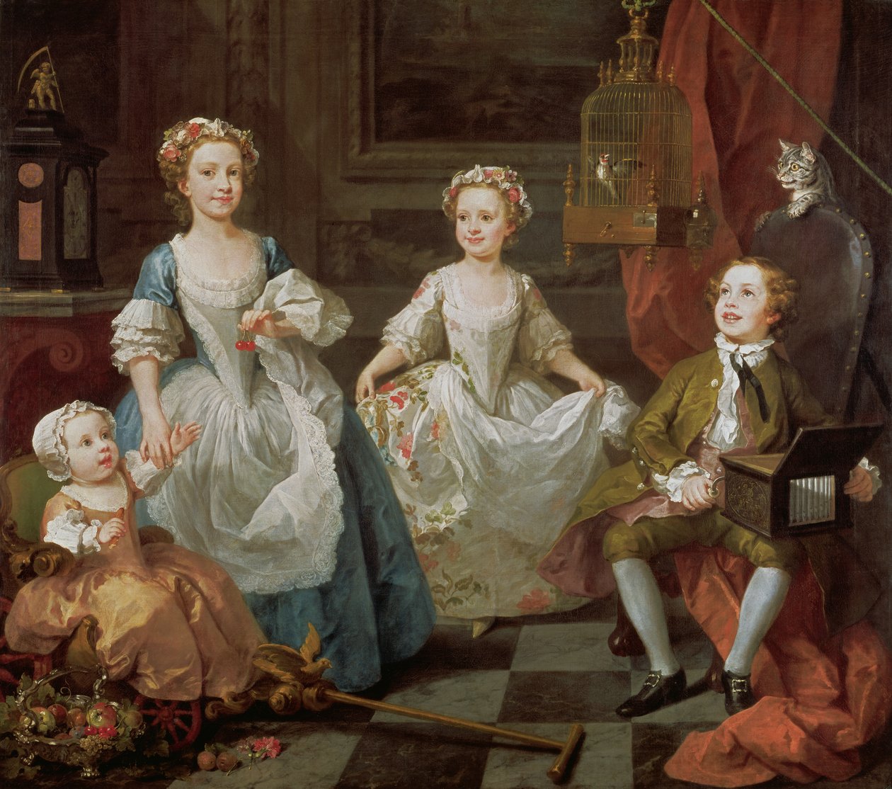 De Graham kinderen, 1742 door William Hogarth