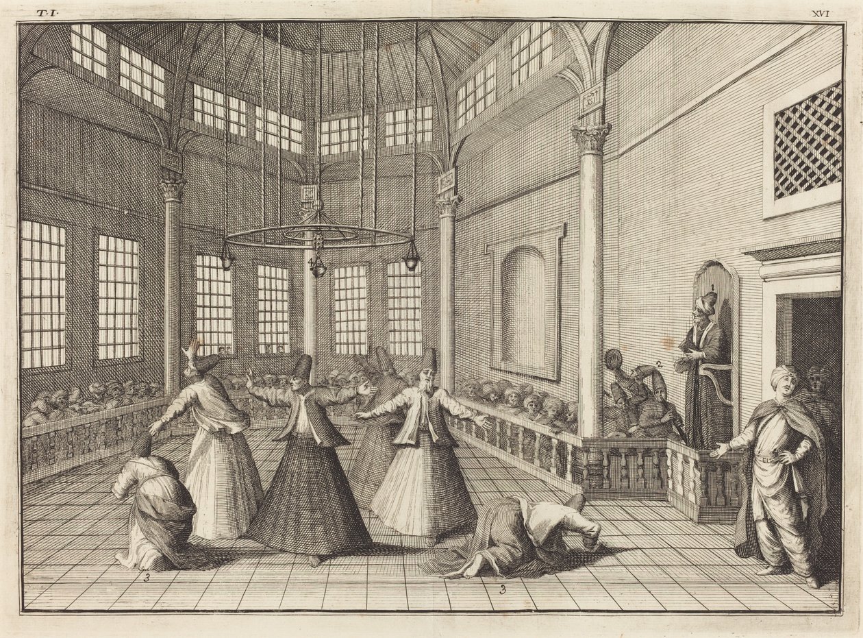 Het Binnenste van een Moskee door William Hogarth