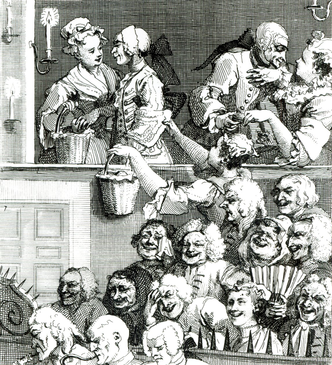 Het Lachende Publiek, 1733 door William Hogarth