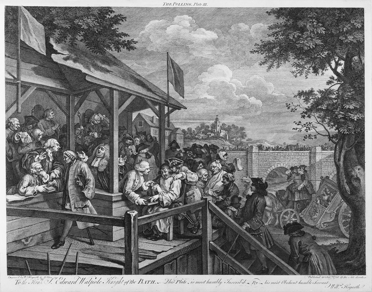 De stemming, 1758 door William Hogarth
