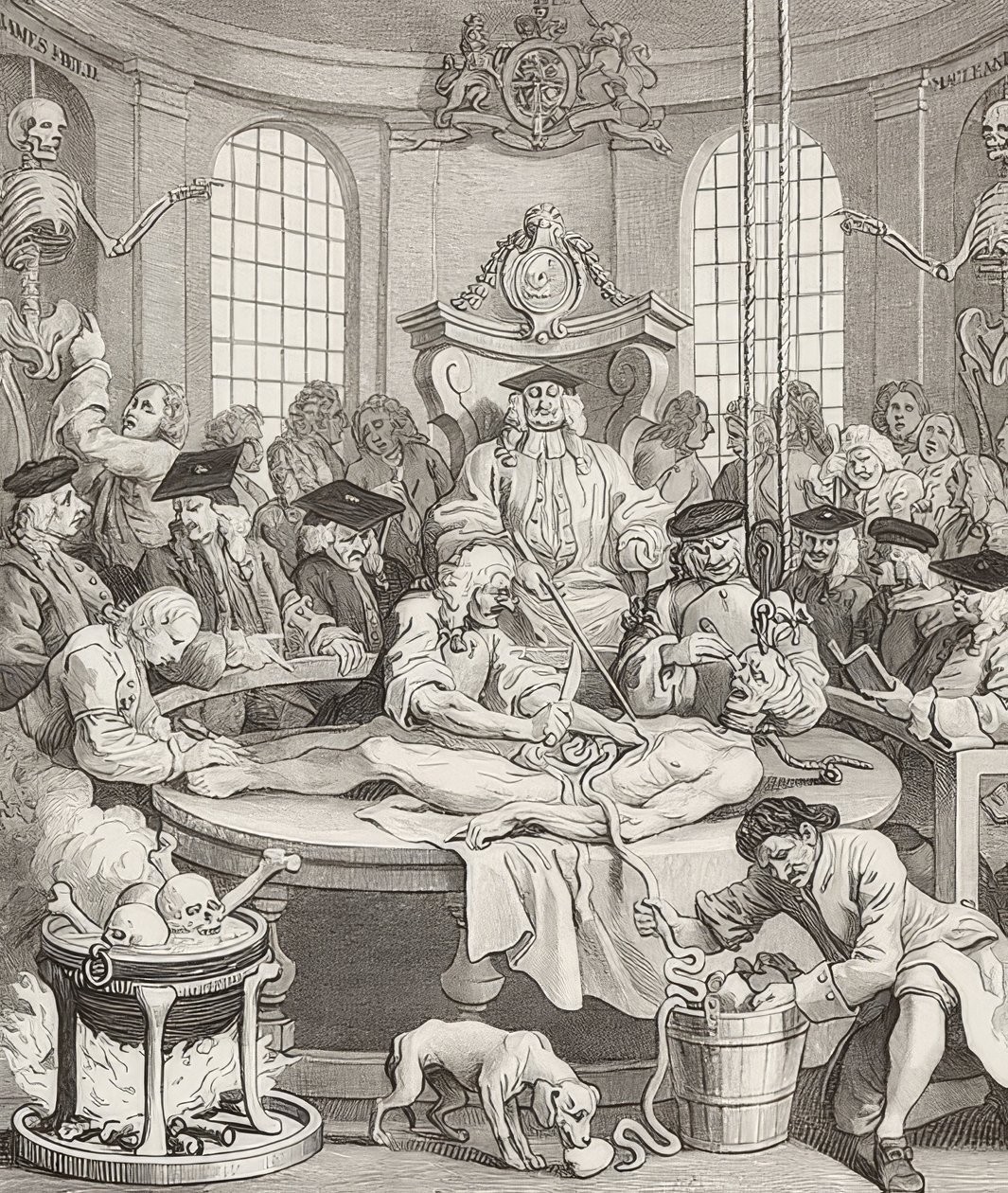 De beloning van wreedheid. Uit: De vier stadia van wreedheid door William Hogarth