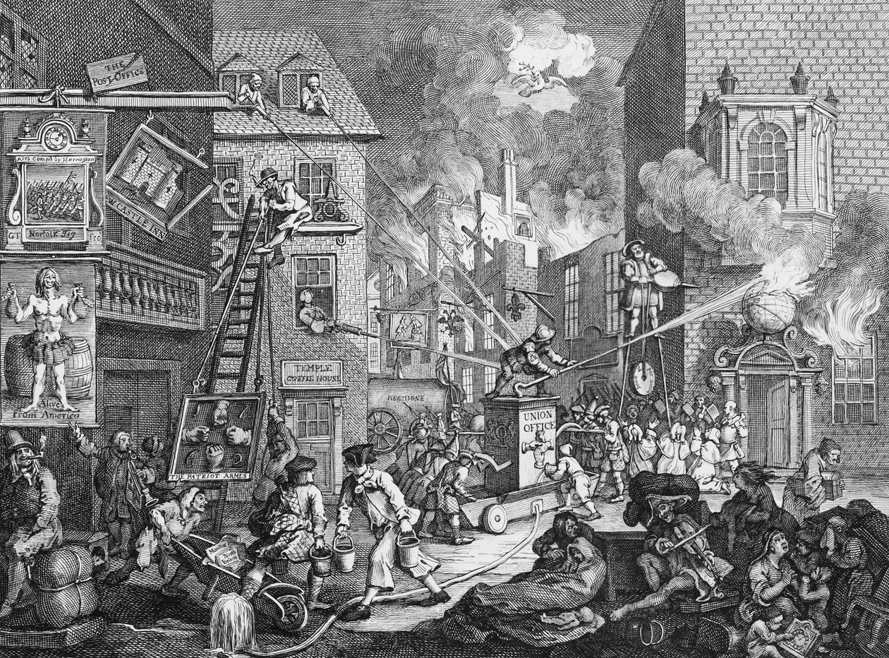 De Tijden, Plaat I, 1762 door William Hogarth