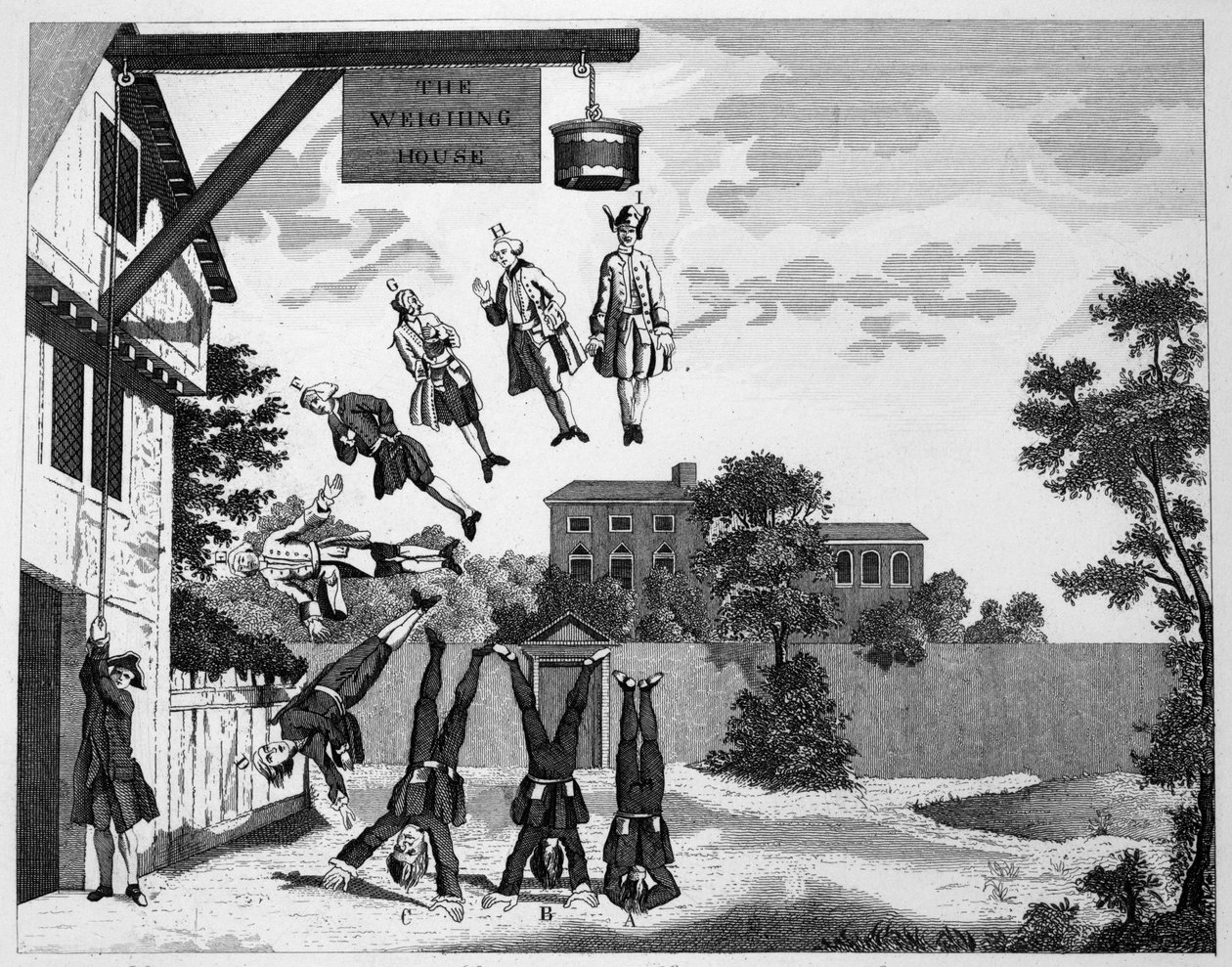 Het weeggebouw door William Hogarth