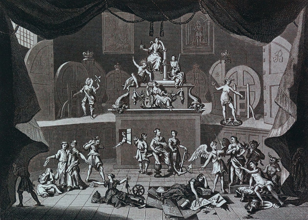 De loterij door William Hogarth