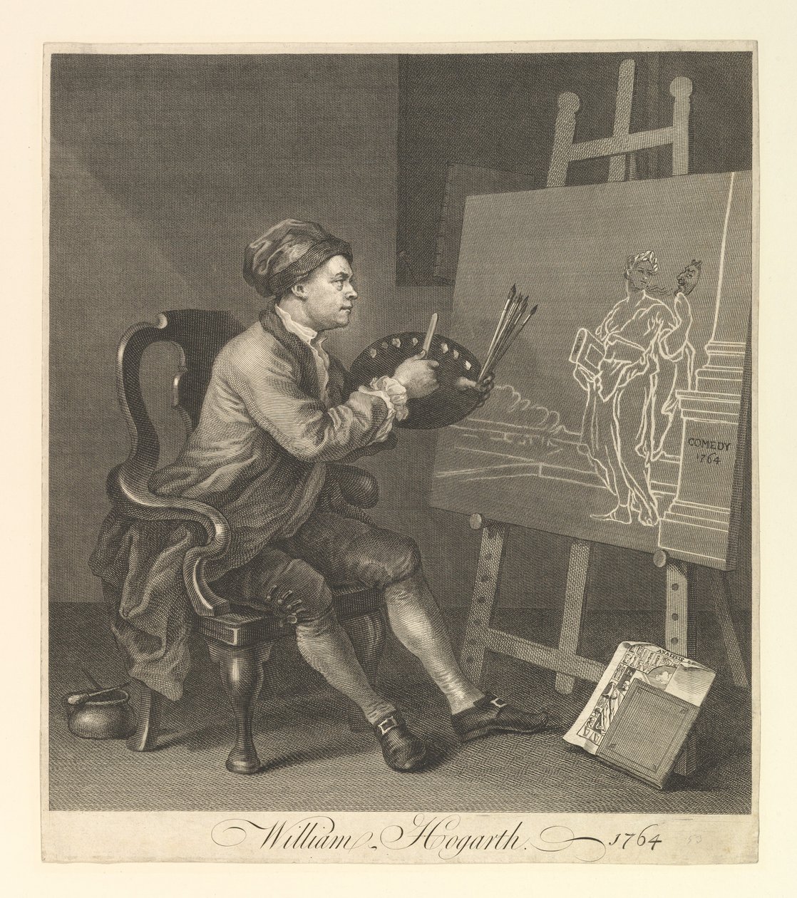 William Hogarth, sergeant-schilder van Zijne Majesteit, 1764 door William Hogarth