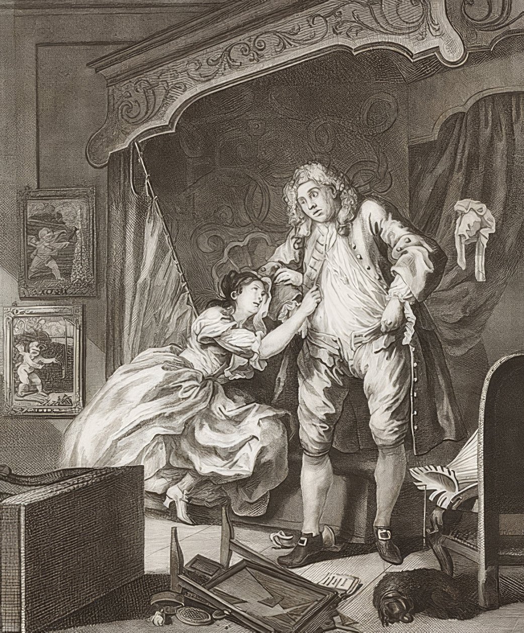 Tweeluik: Voor en Na. Blad 2: Na door William Hogarth