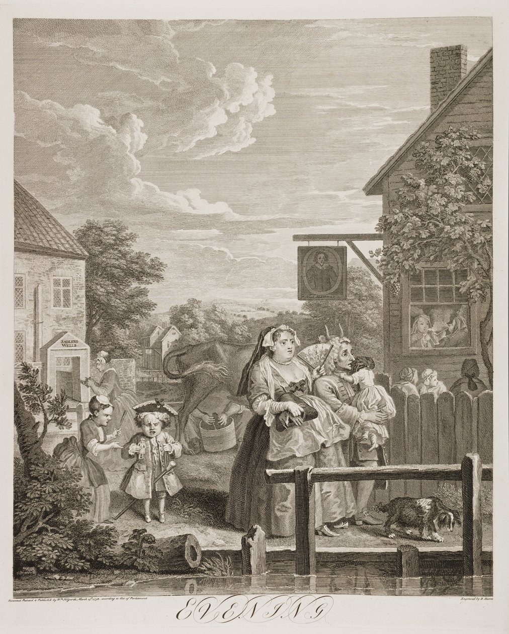 nl: Vier momenten van de dag: Avond door William Hogarth