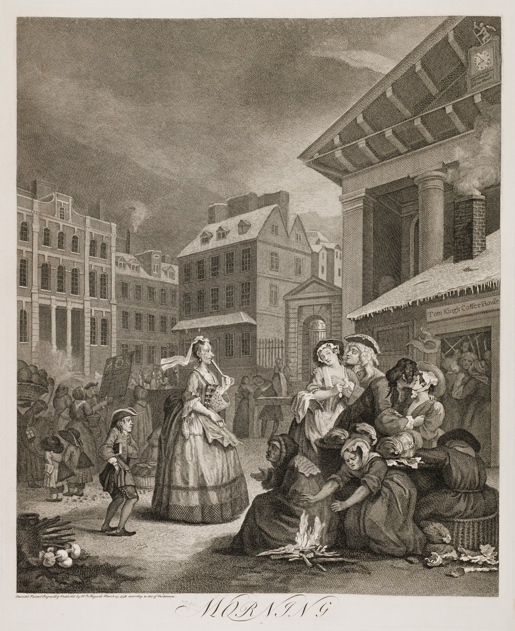 nl: Vier momenten van de dag: Ochtend door William Hogarth