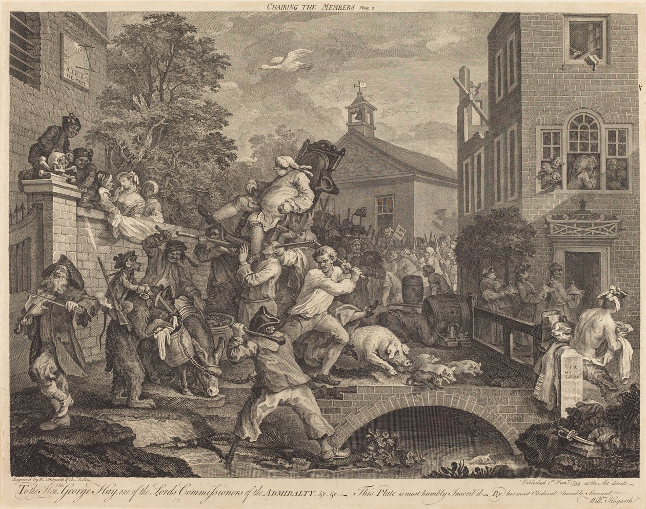 De Leden die Gezeten worden door William Hogarth and Francois Antoine Aveline