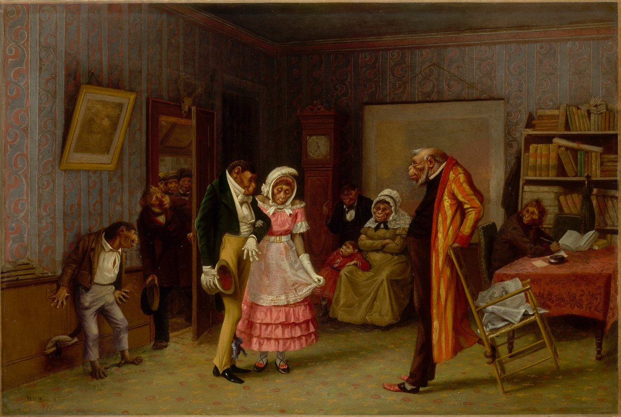 De op hol geslagen wedstrijd door William Holbrook Beard