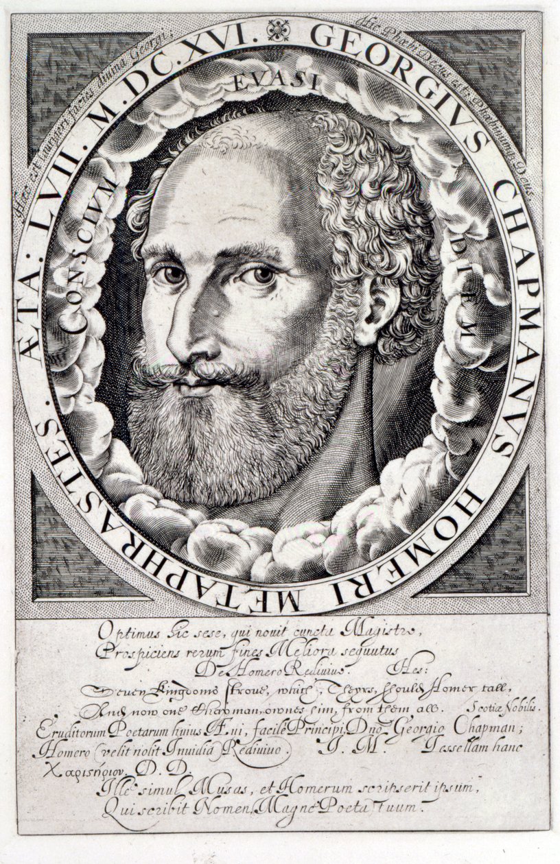 Portret van George Chapman door William Hole