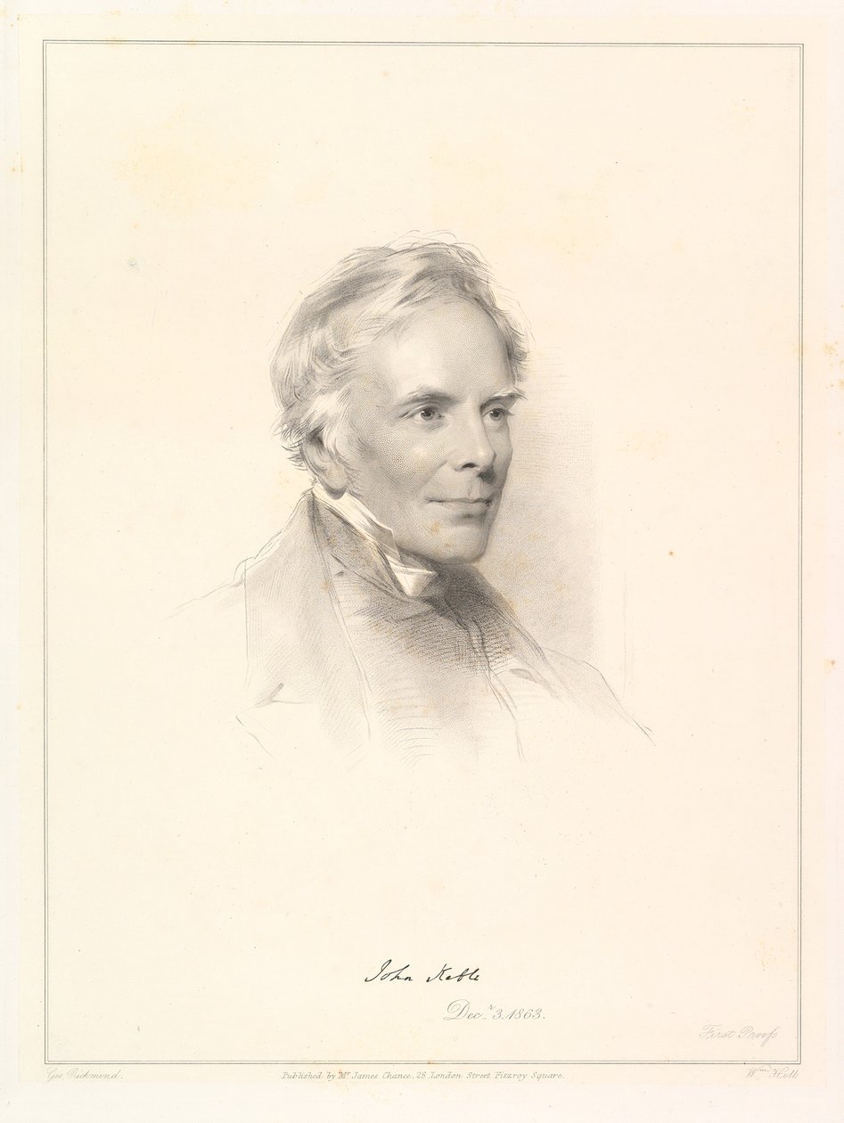 Portret van John Keble door William Holl
