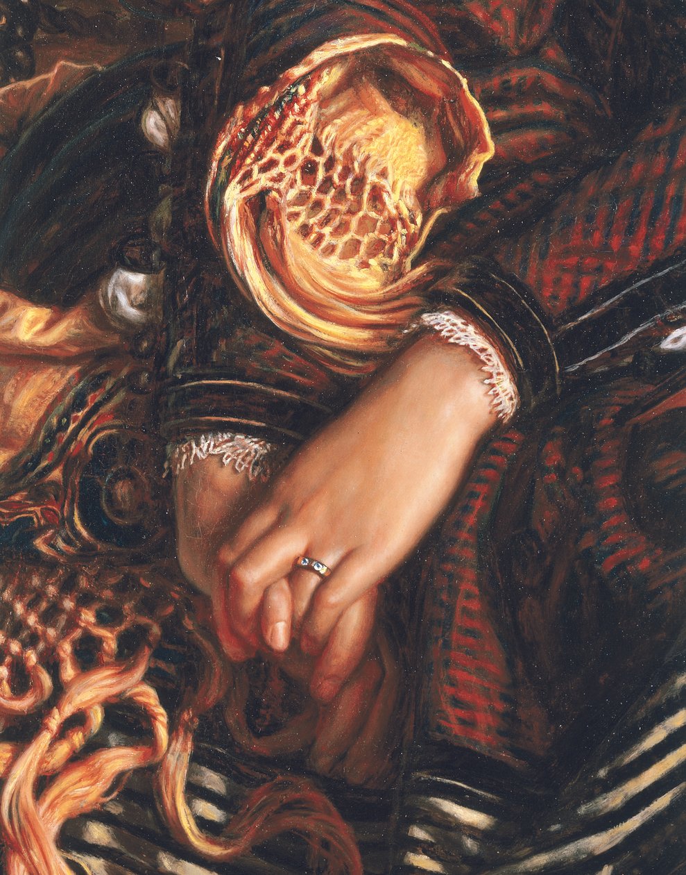 Detail van Il Dolce far Niente door William Holman Hunt