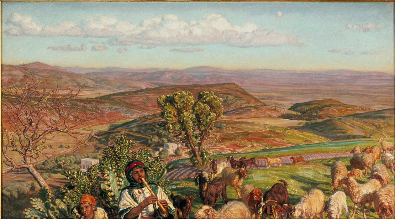 Vlakte van Esdraelon vanaf de hoogten boven Nazareth, 1876 door William Holman Hunt