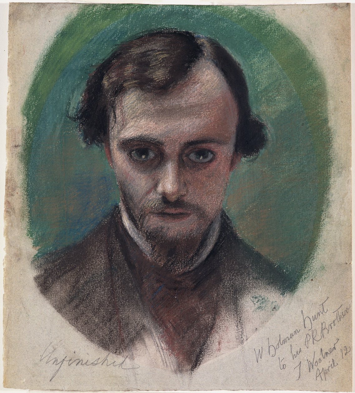 Portret van Dante Gabriel Rossetti (1828-82) 1853 door William Holman Hunt