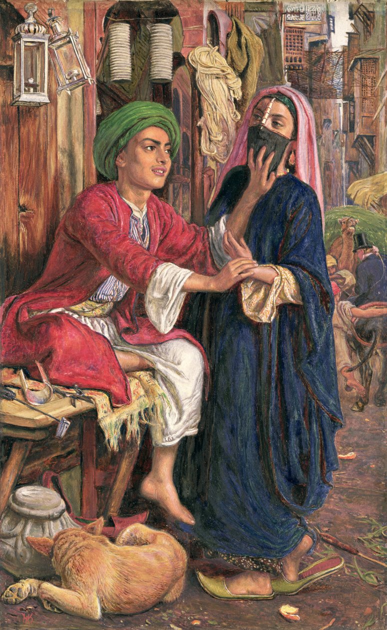 De Hofmakerij van de Lantaarnmaker door William Holman Hunt