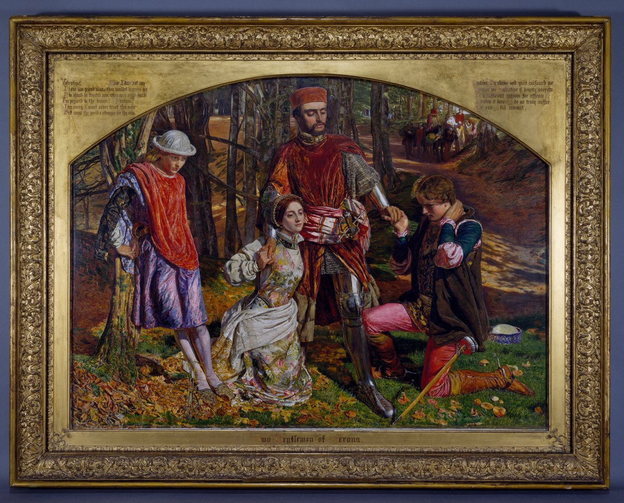 Valentine Redt Sylvia van Proteus, 1851 door William Holman Hunt