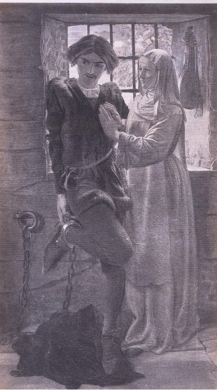 Claudio en Isabella, Bibbys Jaarboek, 1916-1917 door William Holman after Hunt