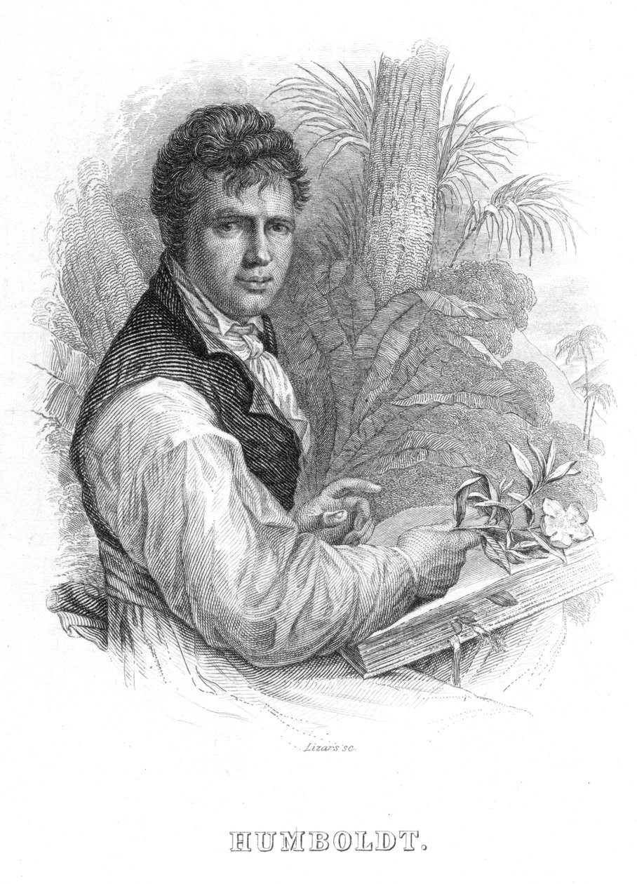Alexander von Humboldt, Duitse natuuronderzoeker, c1830 door William Home Lizars