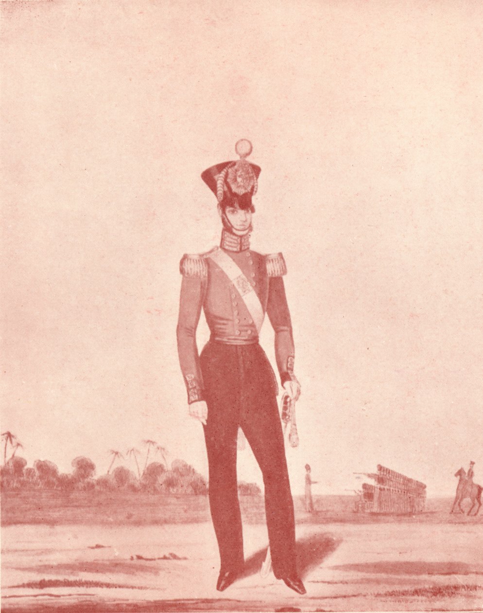 Officieren van de Madras Army Infantry on the Line, c1837-1843, 1909 door William Hunsley