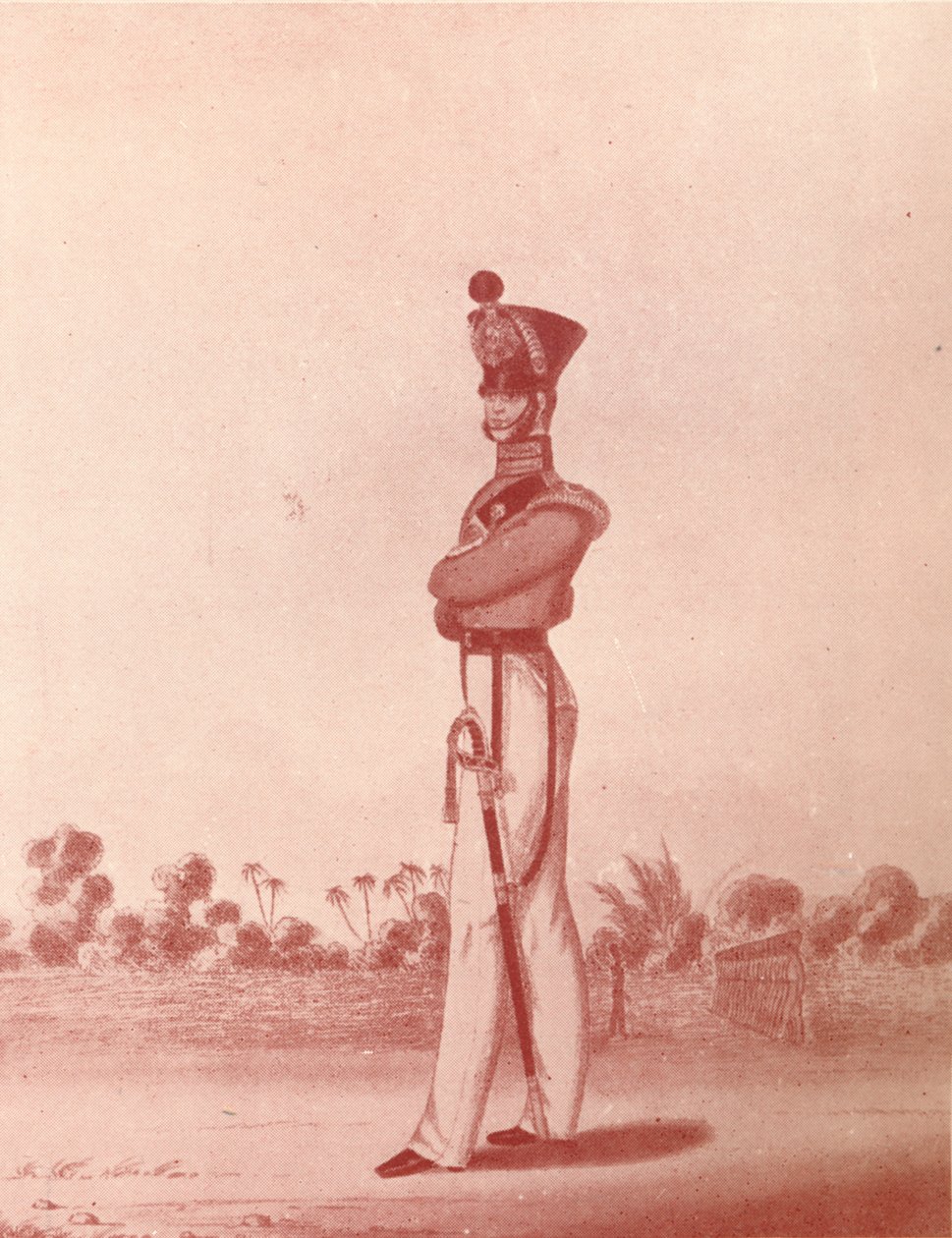 Officieren van het Madras Leger Lichte Infanterie, ca. 1837-1843, 1909 door William Hunsley