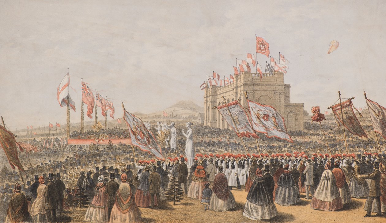 Opening van Baxter Park Dundee 9 september 1863 door William Husband McFarlane