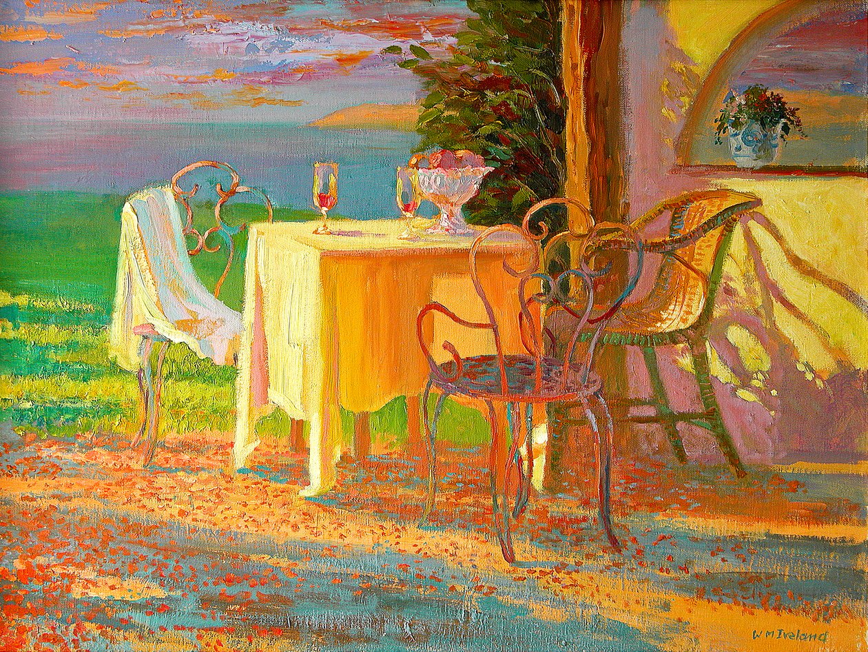 Avondterras, 2003 door William Ireland