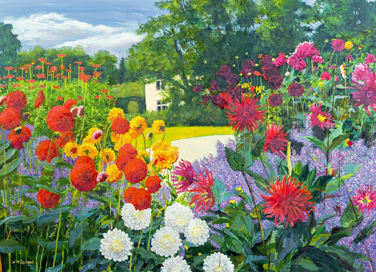 Tuin en huis door William Ireland
