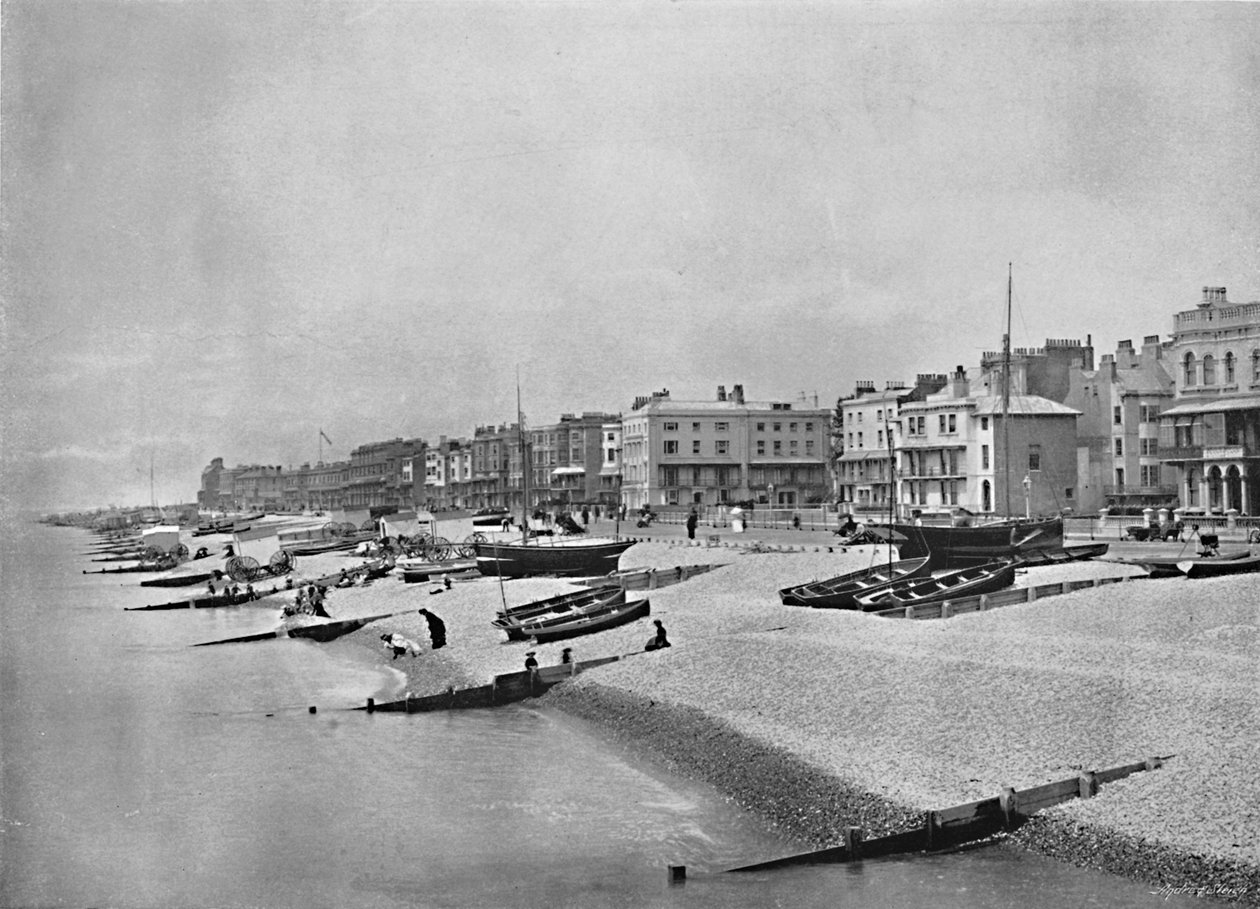De Parade, Worthing, ca. 1896 door William James Gardiner