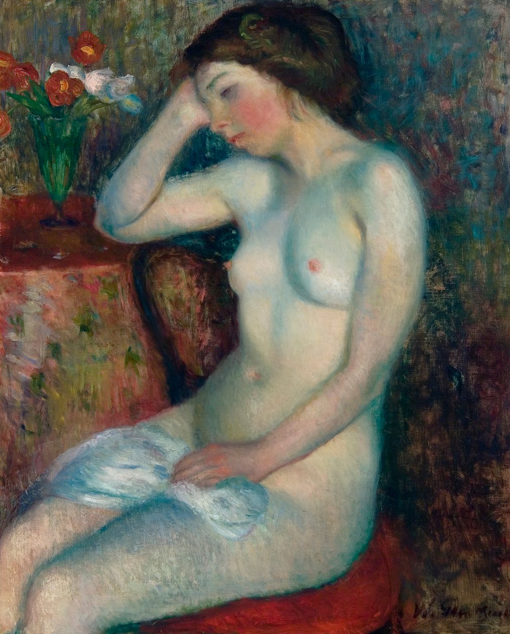 Slapend Meisje door William James Glackens