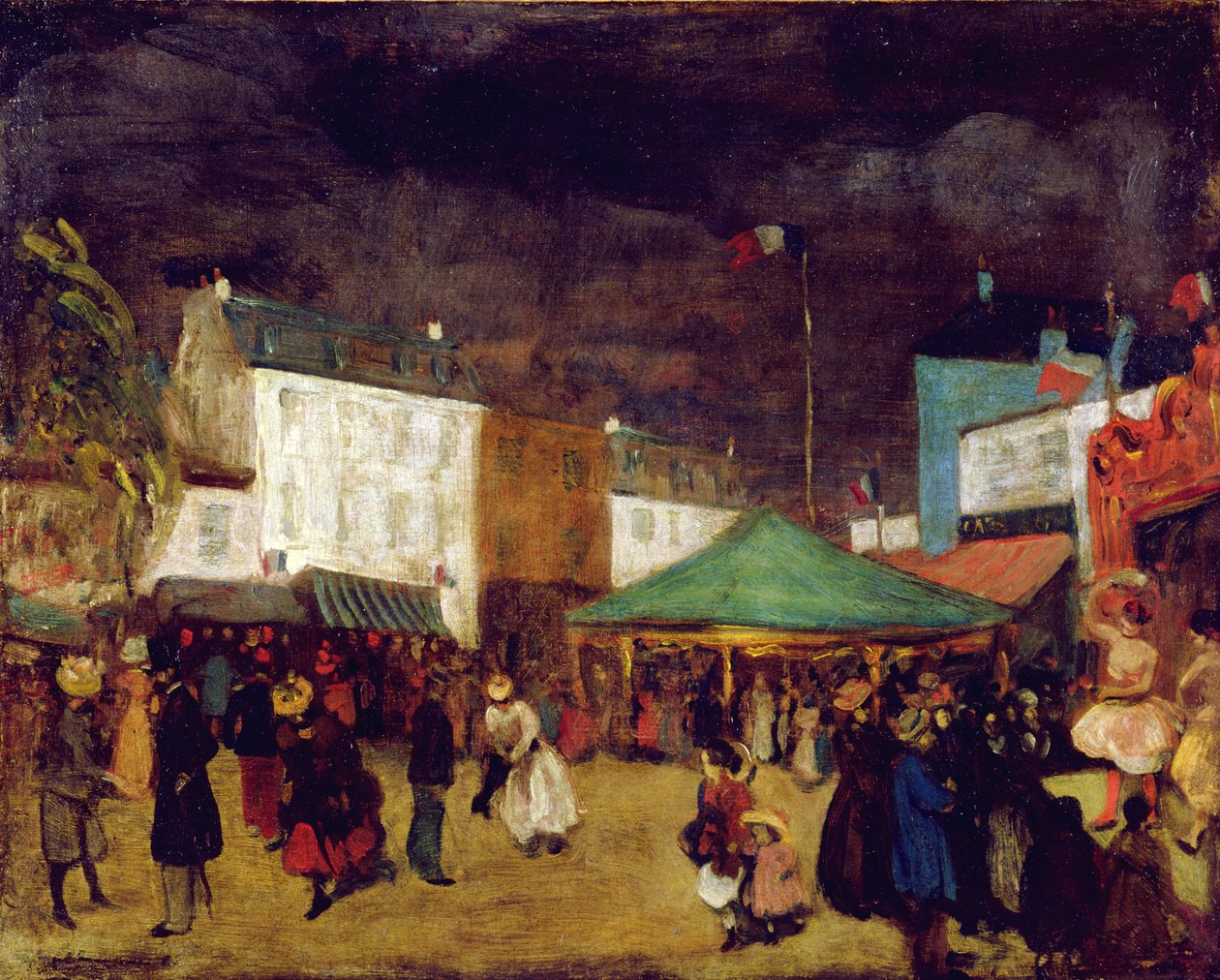 De Kermis, c.1895 door William James Glackens